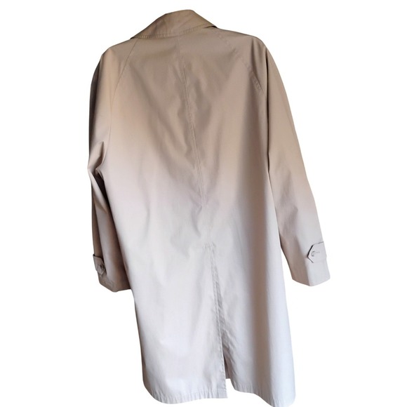 Vintage London Fog Maincoat Trench Coat 42R (16/18 Women ) Beige - Picture 2 of 6